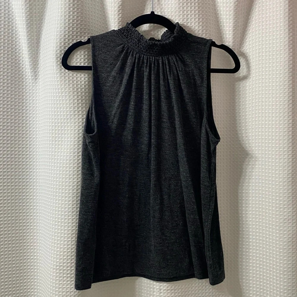 NWOT LOFT Petite Smocked Neck Tank Top